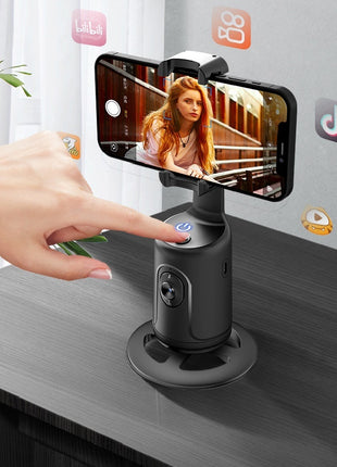 360 Auto Face Tracking Gimbal AI Smart Gimbal Face Tracking Auto Phone Holder For Smartphone Video Vlog Live Stabilizer Tripod
