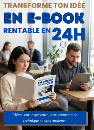 Transforme ton idée en e-book rentable en 24h